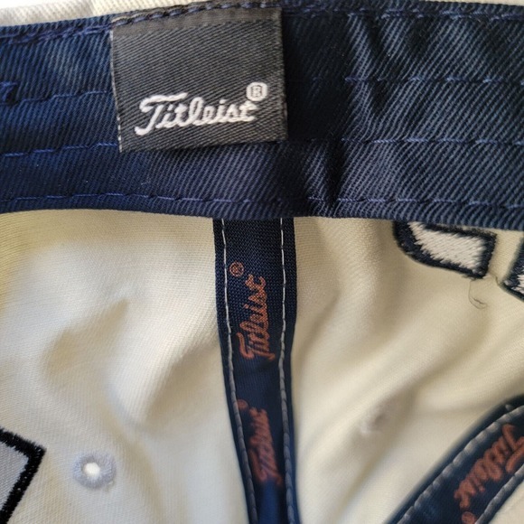 Titleist FootJoy FJ Golf Hat Cap Logo Tan Blue Orange Adjustable Tigers - Picture 11 of 13